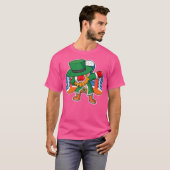 Dabbing Leprechaun Boxing Irish St Patricks Day Mc T-shirt (Voorkant volledig)