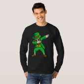 Dabbing Leprechaun Face Masker St Patrick's Day Bo T-shirt (Voorkant volledig)