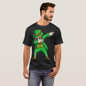 Dabbing leprechaun Face Masker St Patrick's Day Bo T-shirt (Voorkant volledig)