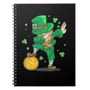 Dabbing Leprechaun Funny St Patricks Day T-shirt Notitieboek