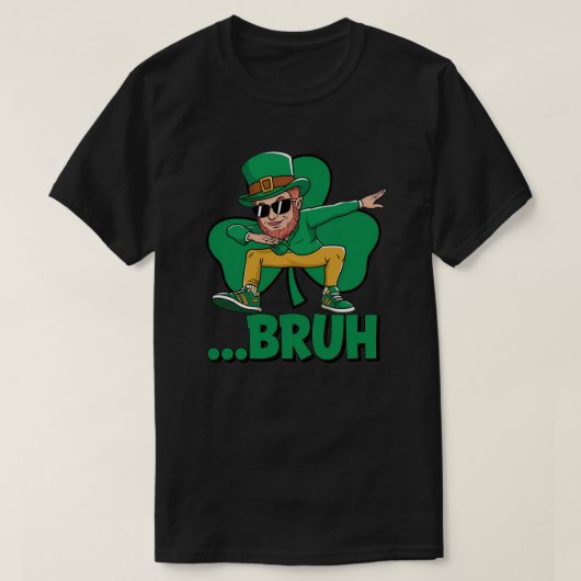 Dabbing Leprechaun Gifts St Patrick's Day T-shirt (Design voorkant)