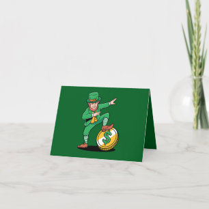 Dabbing Leprechaun Grappige St. Patrick's Dag Bedankkaart