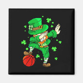 Dabbing Leprechaun St Patricks Day Boys Mannen Bys Magneet (Voorkant)