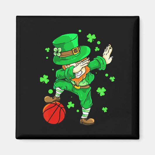 Dabbing Leprechaun St Patricks Day Boys Mannen Bys Magneet (Voorkant)