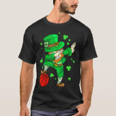 Dabbing Leprechaun St Patricks Day Boys Mannen Bys T-shirt (Voorkant)