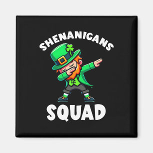 Dabbing Leprechaun St. Patrick's Day-grapjes Squad Magneet