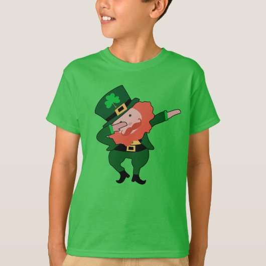 Dabbing Leprechaun St Patricks Day Kinder T-shirt (Voorkant)