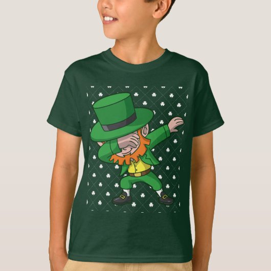 Dabbing Leprechaun St Patrick's Day T-shirt (Voorkant)
