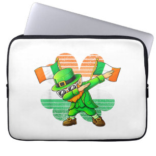 Dabbing Leprechaun voor Kinderen Jongens Mannen Je Laptop Sleeve