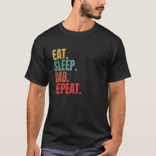 Dabbing-liefhebber Eet Slaap Dab Herhaal Grappige T-shirt