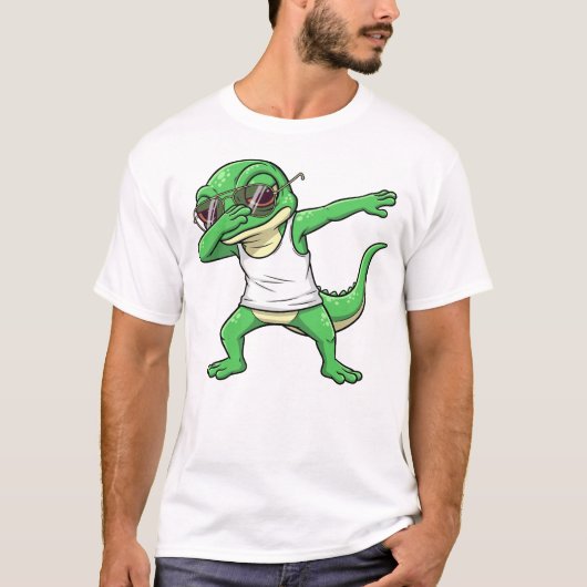 Dabbing Lizard Funny Cute Dab Dance T-shirt (Voorkant)