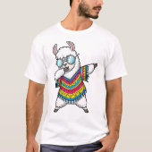 Dabbing Llama Funny Cute Dab Dance T-shirt (Voorkant)