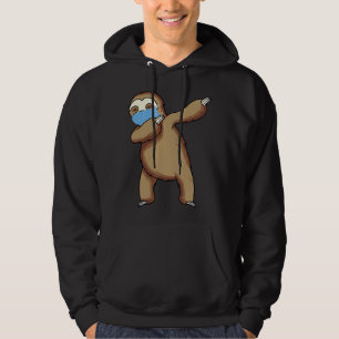 Dabbing luiaard met gezichtsmasker hoodie