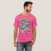 Dabbing Mamacorn Unicorn Ma Dinosaur Rainbow Moth T-shirt (Voorkant volledig)