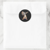 Dabbing Meerkat Dancing Dab Surikate Ronde Sticker (Tas)
