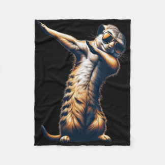 Dabbing Meerkat Motief Dansen Dab Surikate Fleece Deken