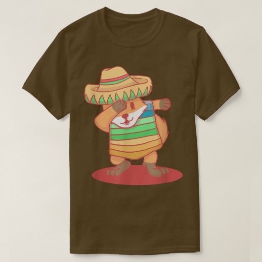 Dabbing Meican Fo Cinco De Mayo T-shirt (Design voorkant)