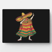 Dabbing Mexicaanse Poncho Cinco De Mayo Feestfeest Fotoplaat (voorkant)