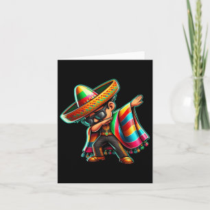 Dabbing Mexicaanse Poncho Cinco De Mayo Jongens Ma Kaart