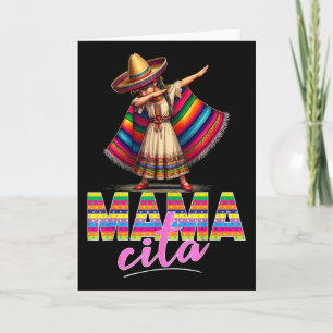 Dabbing Mexicaanse Poncho Sombrero Cinco De Mayo M Kaart