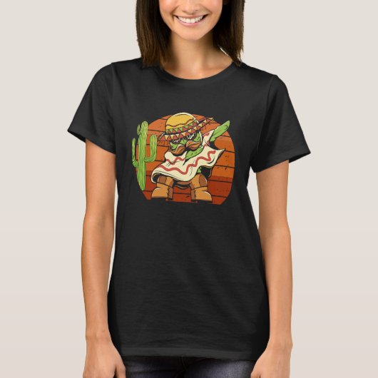 Dabbing Mexican Fiesta Cinco de Mayo Festival Cele T-shirt (Voorkant)