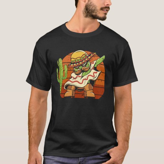 Dabbing Mexican Fiesta Cinco de Mayo Festival Cele T-shirt (Voorkant)