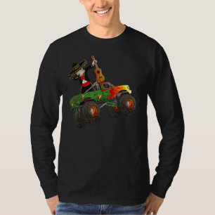 Dabbing Mexican Mariachi Costume Monster Truck Cin T-shirt