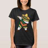 Dabbing Mexican Poncho Cinco De Mayo Costume T-shirt (Voorkant)