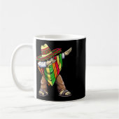 Dabbing Mexican Poncho Cinco De Mayo Koffiemok (Links)