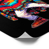 Dabbing Mexican Poncho Cinco De Mayo Mannen Sombre Poster (Hoek)