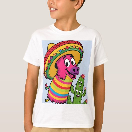 Dabbing Mexican Poncho Cinco de Mayo T-shirt (Voorkant)