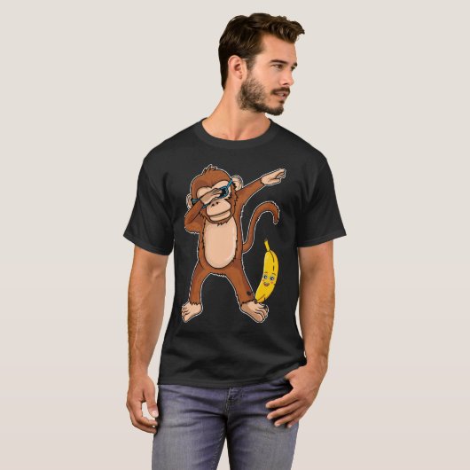 Dabbing Monkey Dab Dance Monkey T-shirt (Voorkant volledig)