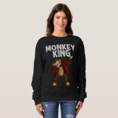 Dabbing Monkey voor mannen opa pa aap aap Trui (Voorkant volledig)