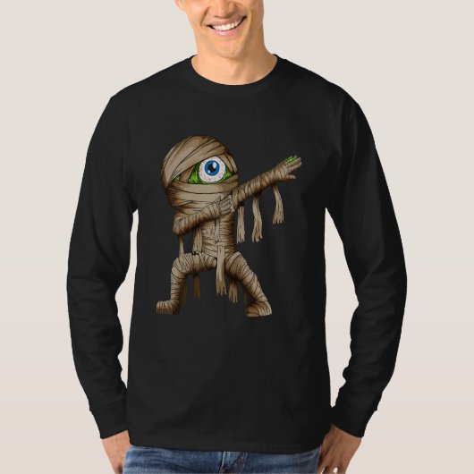 Dabbing Mummy Halloween Dab Fan  Scary Stories T-shirt (Voorkant)