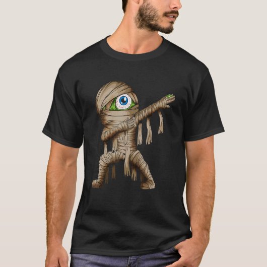 Dabbing Mummy Halloween Dab Fan  Scary Stories T-shirt (Voorkant)