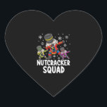 Dabbing Notenkraker Neef Squad Grappige Matching Hart Sticker<br><div class="desc">Dabbing Notenkraker Neef Squad Grappige Matching</div>