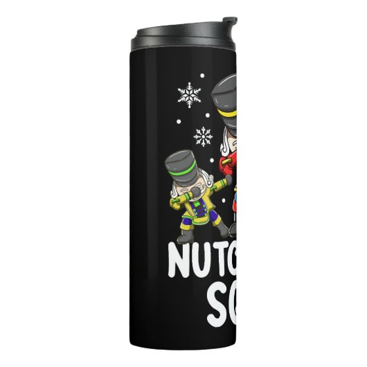 Dabbing Notenkraker Neef Squad Grappige Matching Thermosbeker (Gedraaid links)