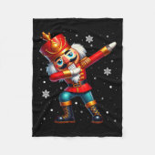 Dabbing Nutcracker Christmas Costume Matching Fami Fleece Deken (Voorkant)