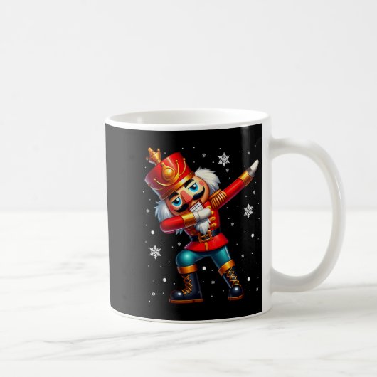 Dabbing Nutcracker Christmas Costume Matching Fami Koffiemok (Rechts)