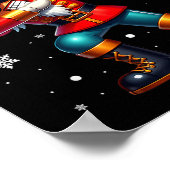 Dabbing Nutcracker Christmas Costume Matching Fami Poster (Hoek)