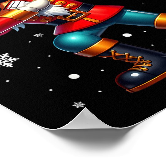 Dabbing Nutcracker Christmas Costume Matching Fami Poster (Hoek)