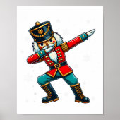 Dabbing Nutcracker Christmas Costume Matching Fami Poster (Voorkant)