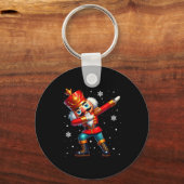Dabbing Nutcracker Christmas Costume Matching Fami Sleutelhanger (Voorkant)