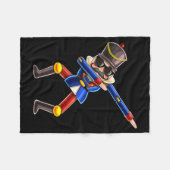 Dabbing Nutcracker Christmas Costume Nutcracker Gi Fleece Deken (Voorkant (Horizontaal))