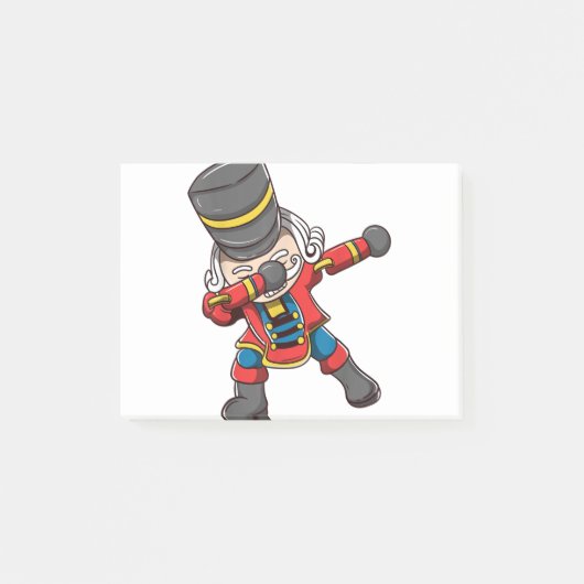 Dabbing nutcracker squad matching kerstmis post-it® notes (Voorkant)