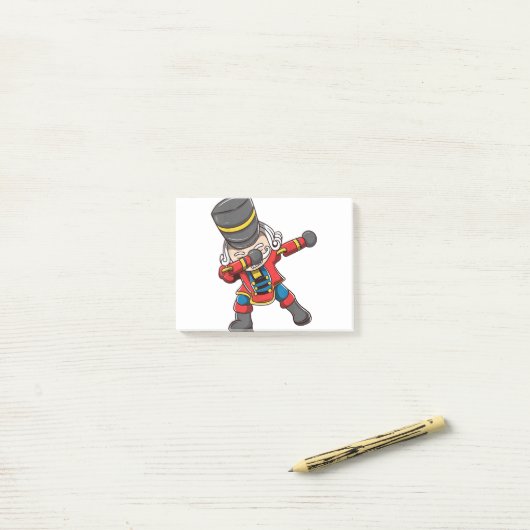 Dabbing nutcracker squad matching kerstmis post-it® notes (Op bureau)