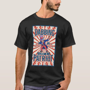Dabbing ome Sam 4 juli Women Mannen American F T-shirt