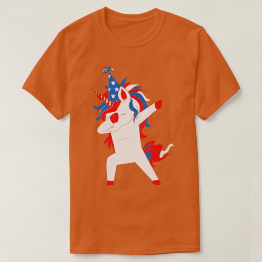 Dabbing oom Sam op 4 juli T-shirt (Design voorkant)