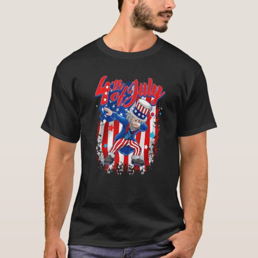 Dabbing oom Sam Vierde juli T-shirt (Voorkant)