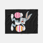 Dabbing Paashaas Fleece Deken (Voorkant (Horizontaal))